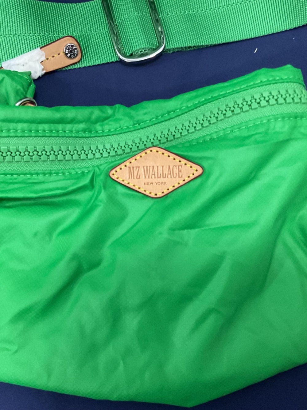 MZ Wallace Quilted Tote Bag | Green Grass | Multi-Pocket Crossbody - Picture 10 of 10